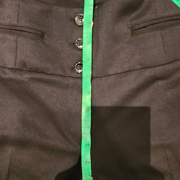 NEW High-Waisted Black Button-Front Trousers By H&M Size 12 - Picture 4 of 15